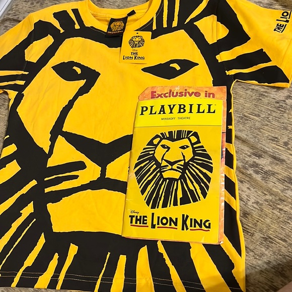 Lion King BUNDLE New T-Shirt Youth XS & Anniv Playbills + BOTH Cup Mugs Disney - Picture 2 of 16